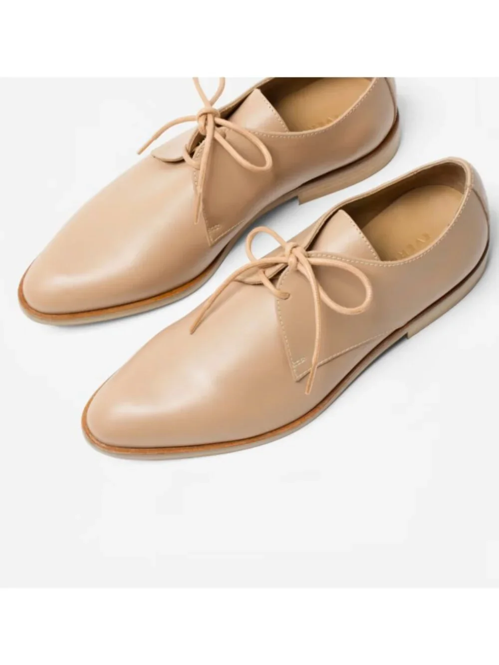 Everlane Women's The Modern Oxford Beige Sz 9